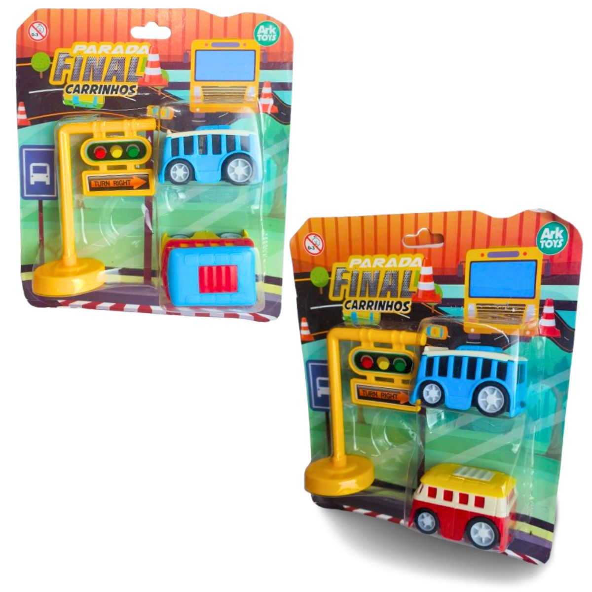 Kit 4 Carrinhos Parada Final Fricção Sortidos - Ark Toys Kit 4 Carrinhos Parada Final Fricção Sortidos - Ark Toys